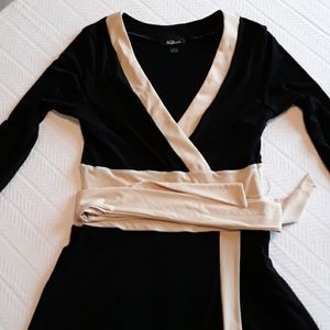 AGB faux wrap knit dress, size 12